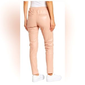 NWT $698 Zadig & Voltaire Parone Cuir Deluxe Pants,Size 38,US 6-8, Lamb Leather